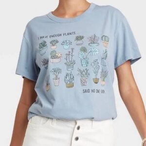 NWOT- Zoe + Liv- plants lover tshirt- size XS